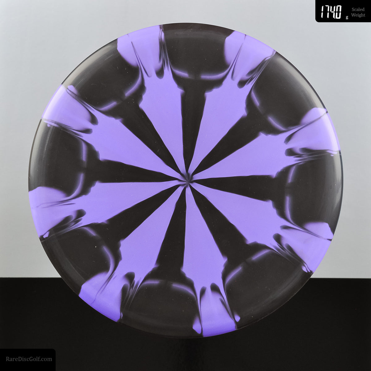 Meridian Discs Mojave Disc Golf Putter in Marbled Graphite plastic purple/black swirl