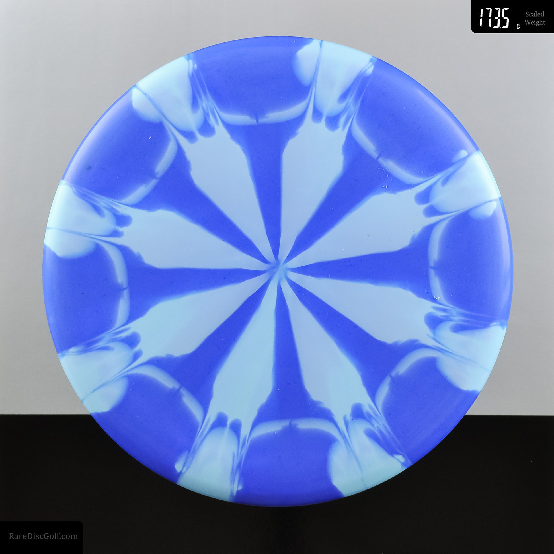 Meridian Discs Mojave Disc Golf Putter in Marbled Graphite plastic blue/light blue