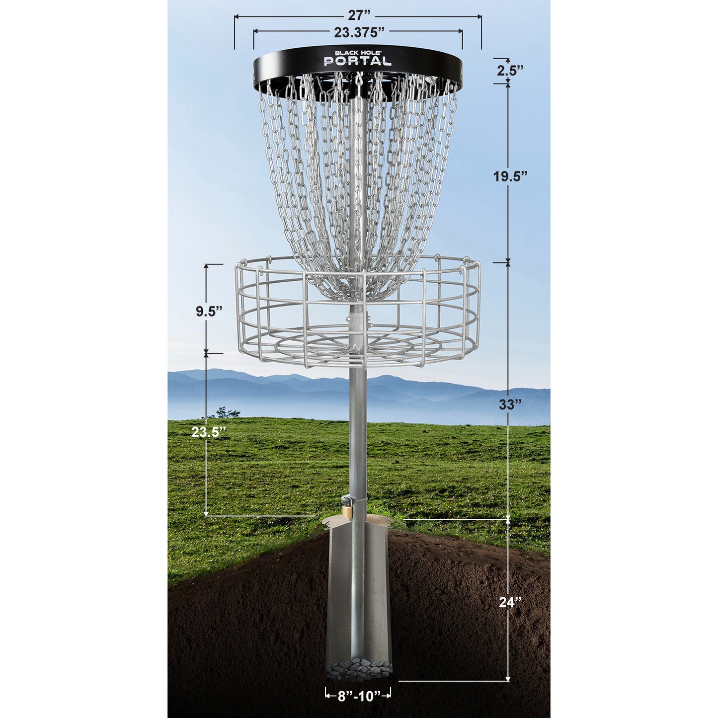 MVP Black Hole Portal - Professional Grade Course Basket (SPECIAL ORDER)