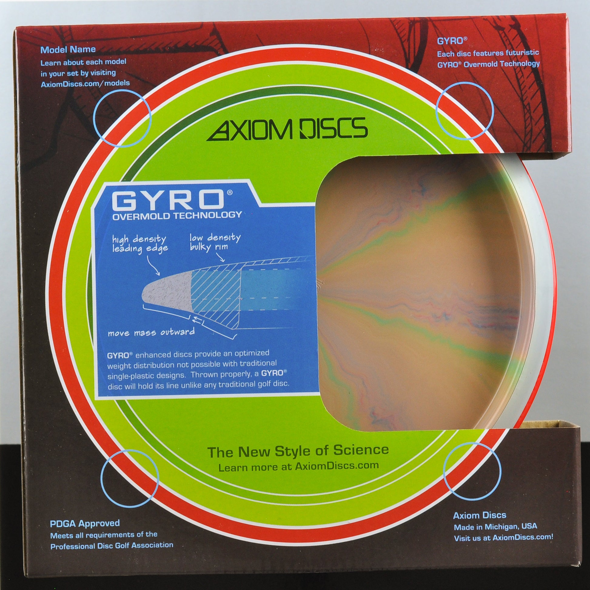 Axiom Premium disc golf starter set - back view