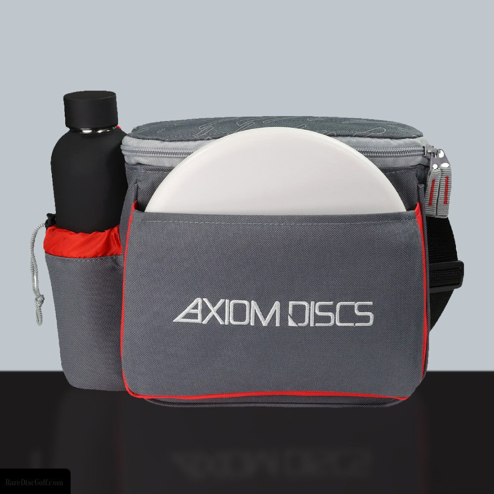 axiom cell disc golf starter bag grey black front view Rare Discs Canada