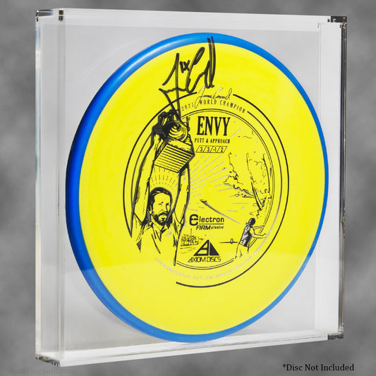 MVP Disc Frame Disc Sports Display Unit Plastic Clear Disc Golf Frisbee Showcase Art Feature Collectible