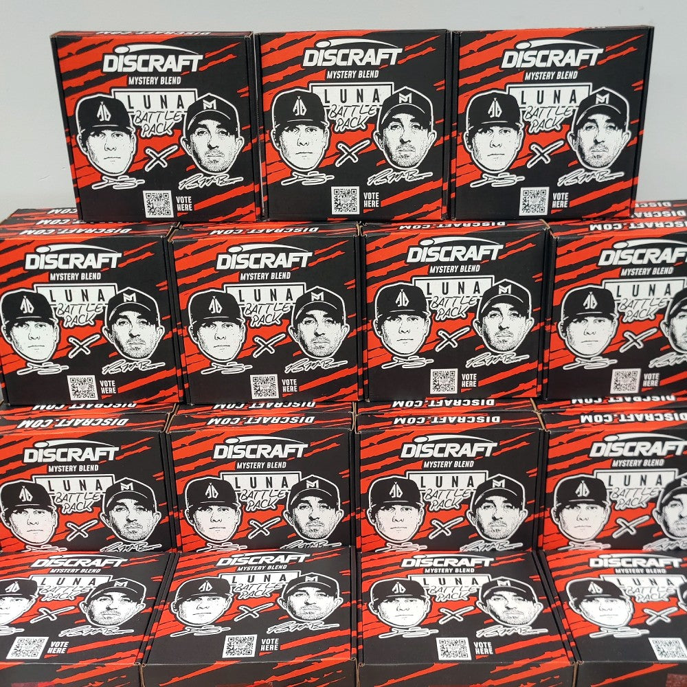 Discraft Luna 2025 Battle Packs Rare Discs Canada Paul McBeth on the shelf