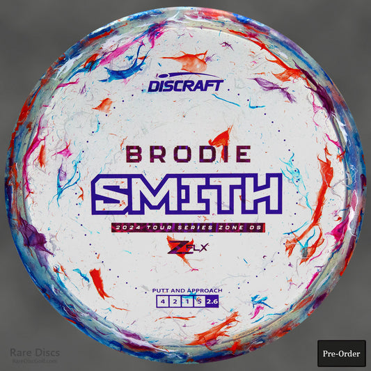Brodie Smith Zone OS Discraft Jawbreaker Z FLX 2024 Tour Series Disc Golf Frisbee Disc Rare Discs