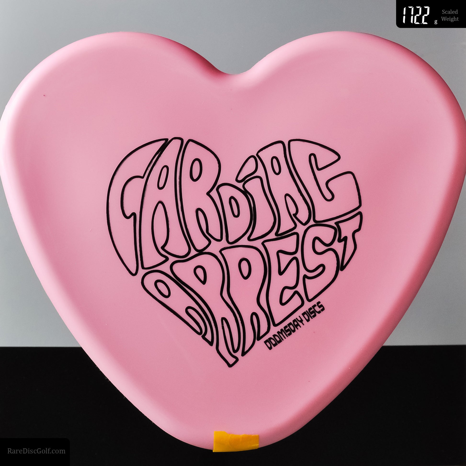 doomsday discs cardiac arrest frisbee golf heart shape putter - pink