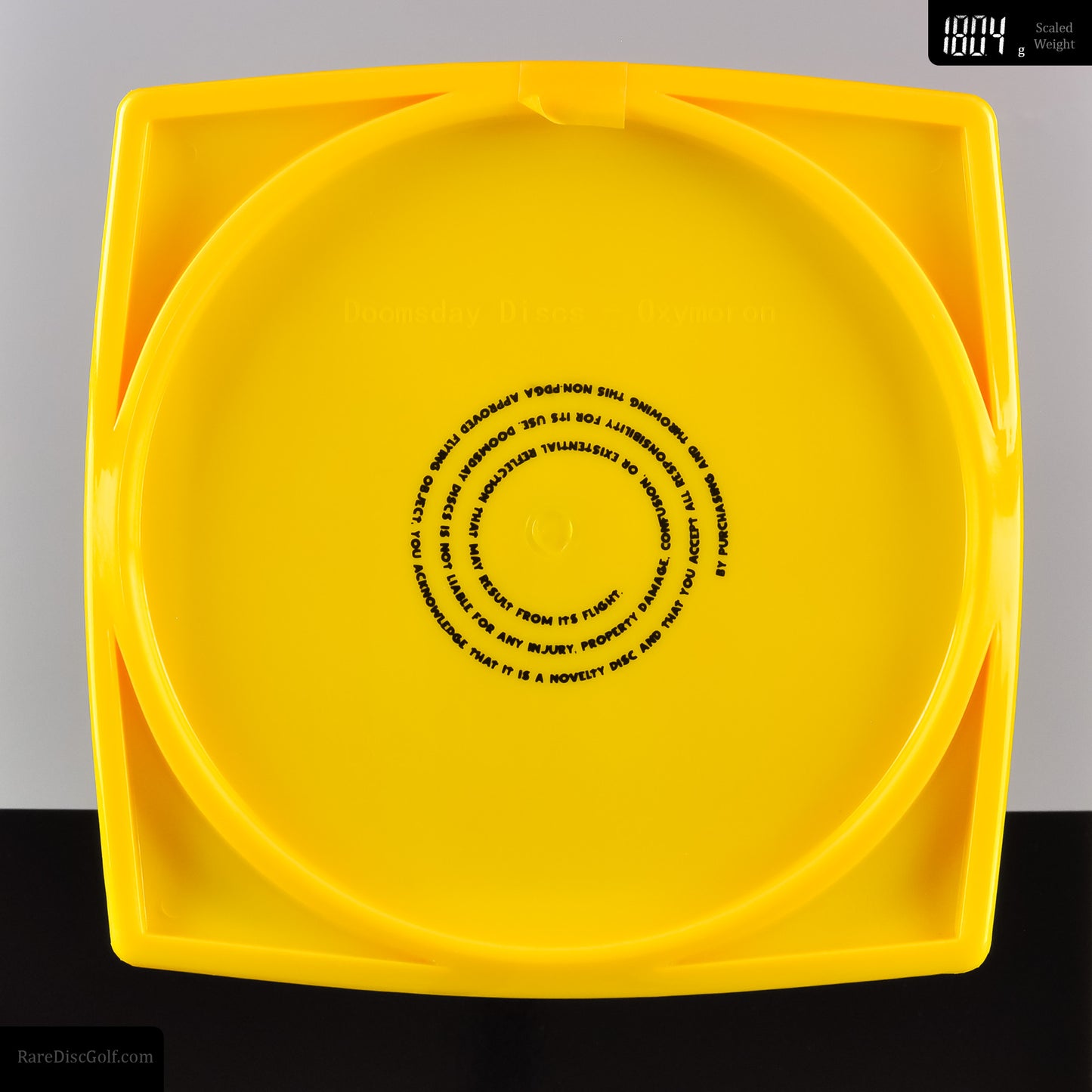 Doomsday Discs Oxymoron Cheese underside yellow