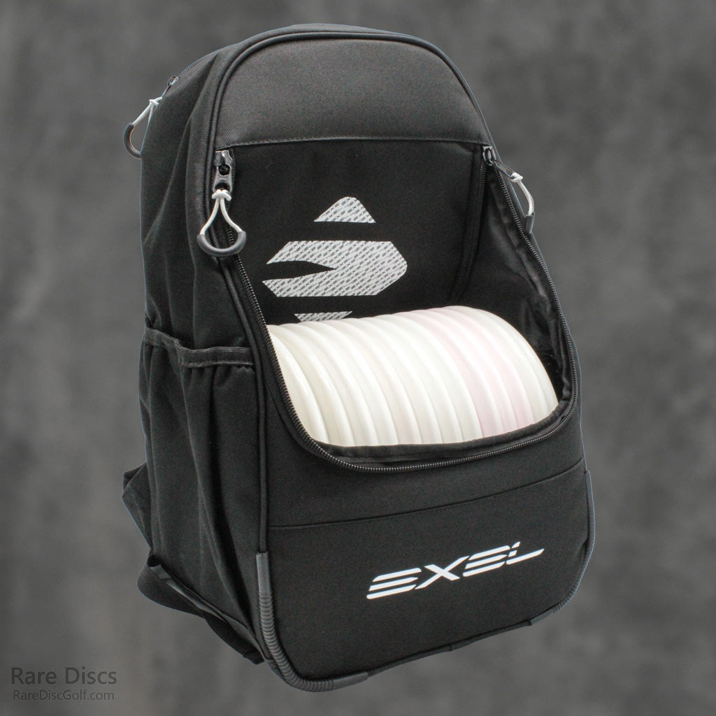 Exel E1 compact disc golf backpack for starter beginner new players Rare Discs Canada Black