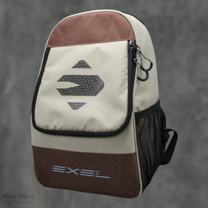 Exel E1 compact disc golf backpack for starter beginner new players Rare Discs Canada Beige Closed