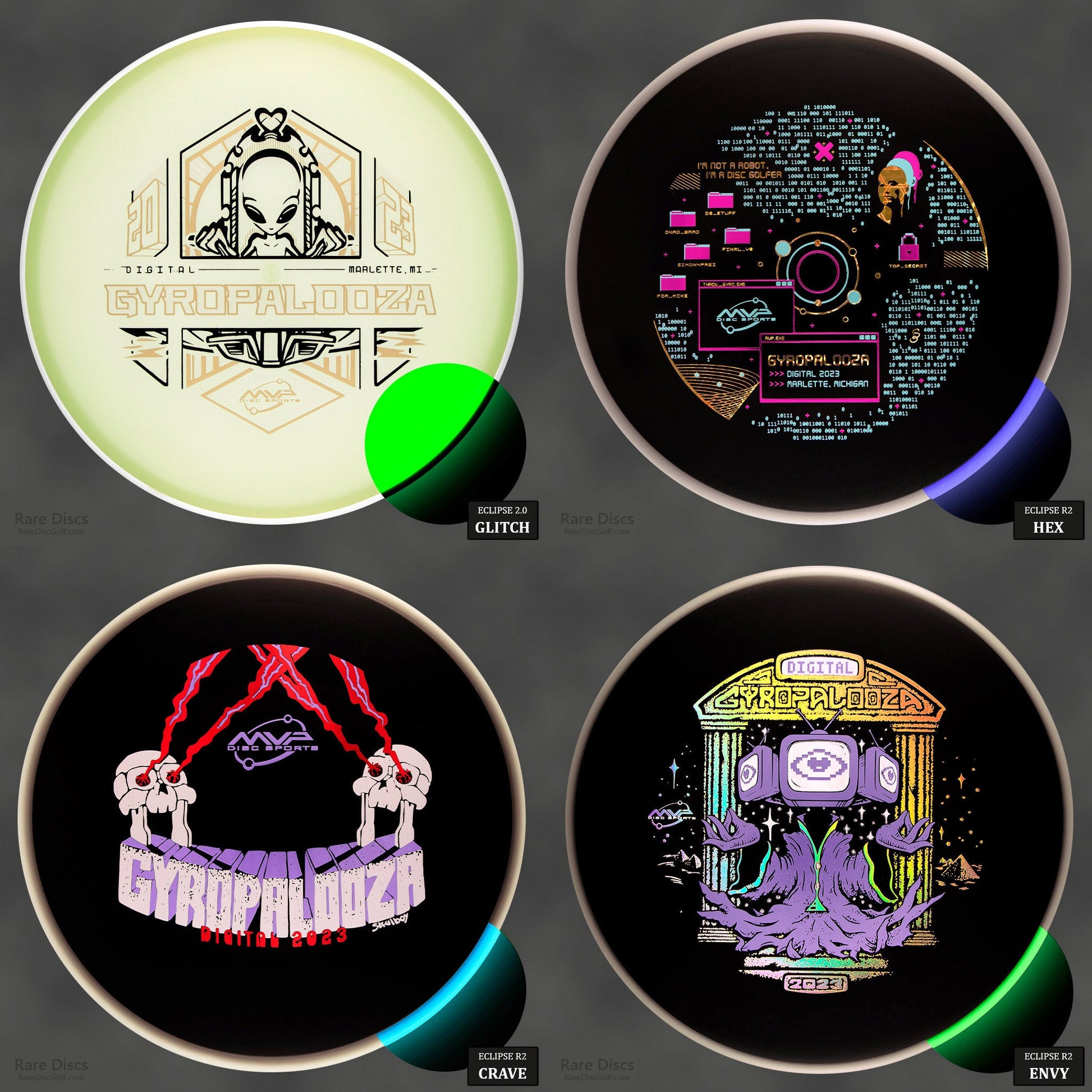 4 of the special edition discs from gyro pack