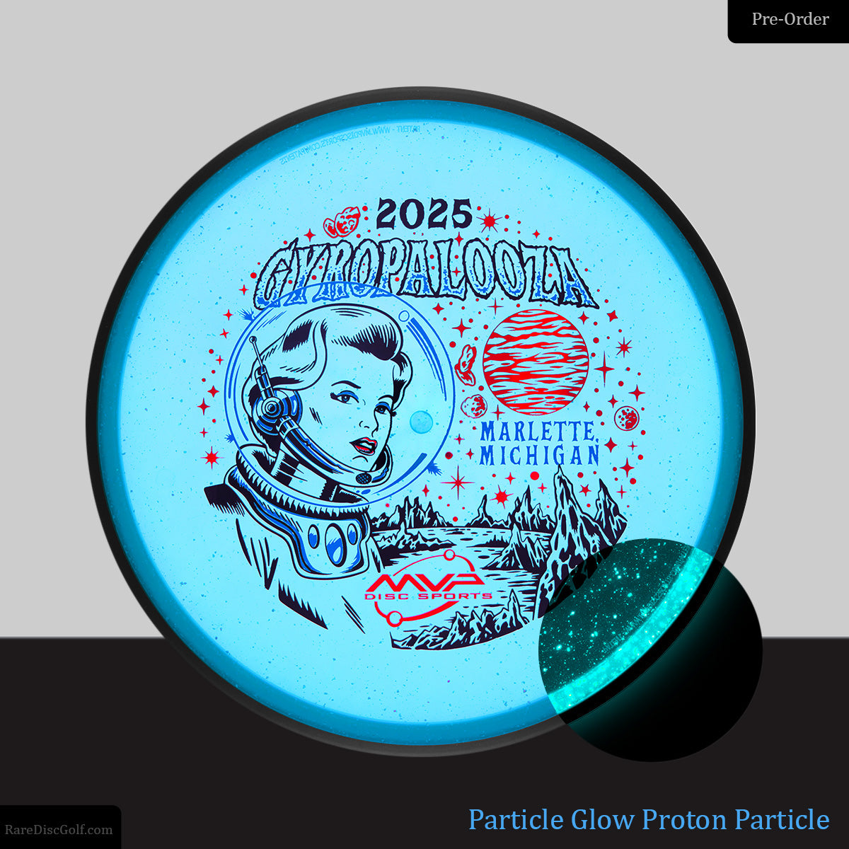 Gyropalooza 2025 particle glow proton particle