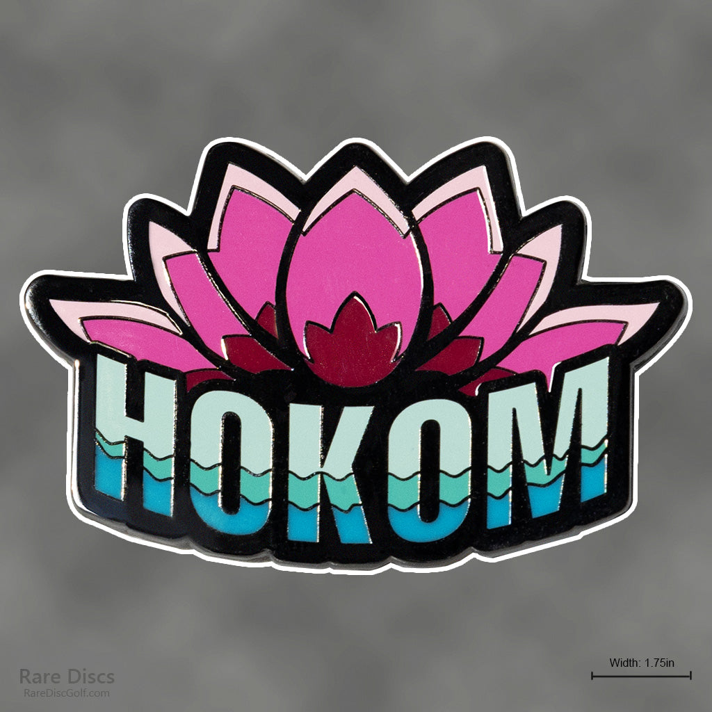 Sarah Hokom Pink Lotus Enamel Pin Disc Golf Decoration 
