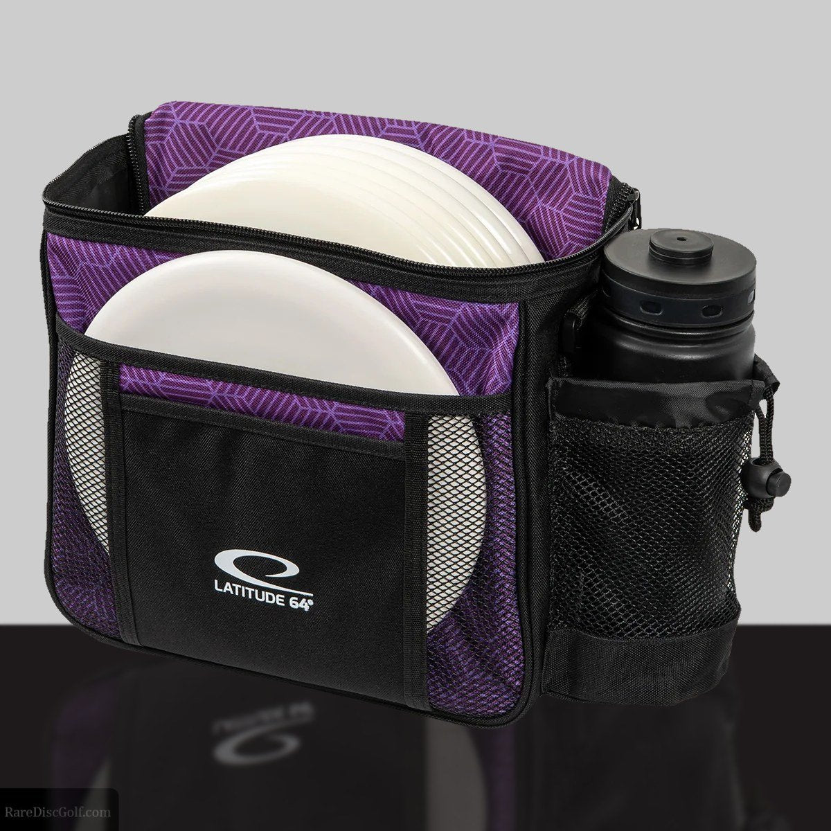 Latitude 64 Slim bag, purple, with discs in it