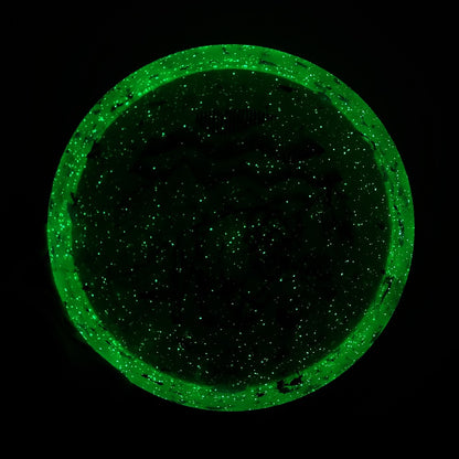 Meridian Discs Borealis glow plastic sample. 