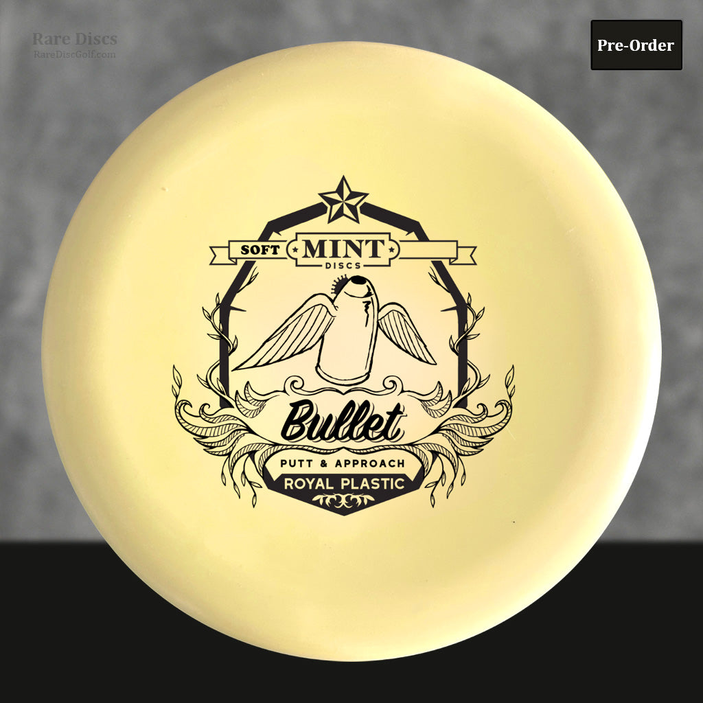 Mint Discs Bullet royal plastic soft bullet disc golf putter with flying wings stamp Rare Discs Canada