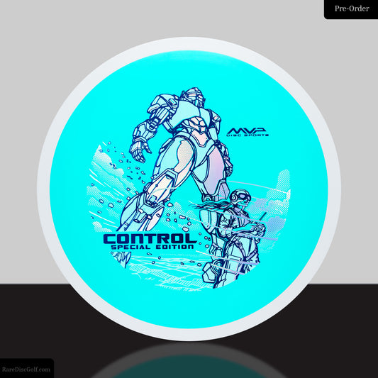 MVP Control Neutron Stable Golf Disc Driver in Light Blue - Rare Discs Canada