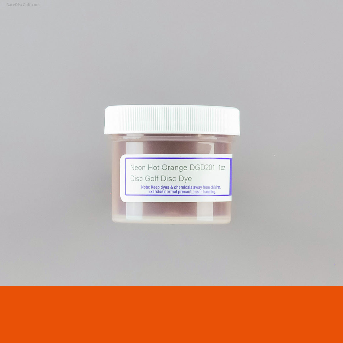 Pro Chemical and Dye neon colours UV reactive disc golf dyeing 1oz container for art customization DGD201 Neon Hot Orange