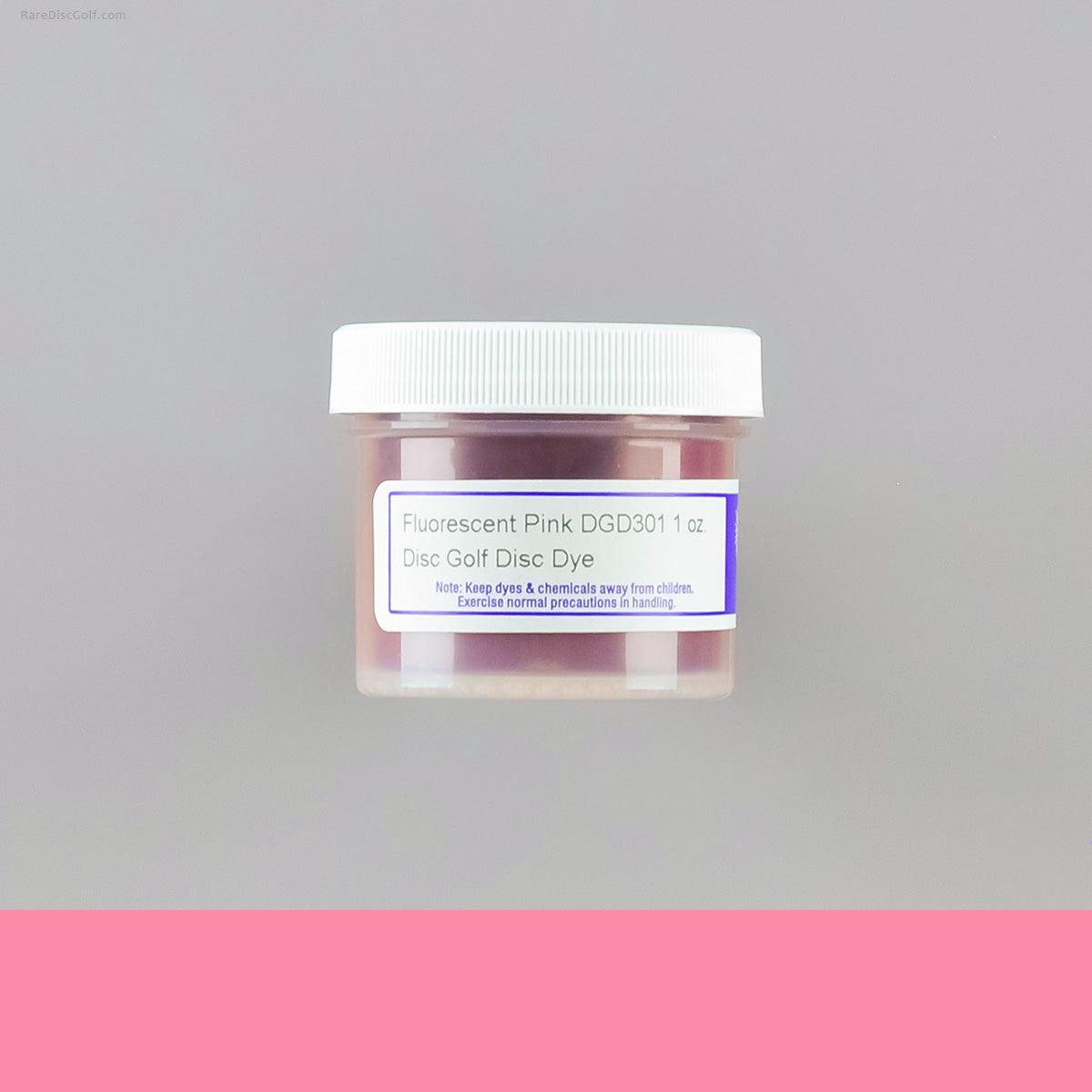 Pro Chemical and Dye neon colours UV reactive disc golf dyeing 1oz container for art customization DGD301 Flourescent Pink