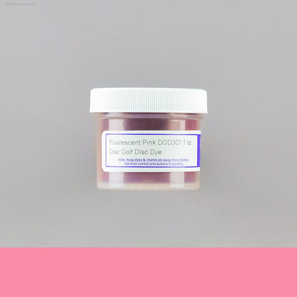 Pro Chemical and Dye neon colours UV reactive disc golf dyeing 1oz container for art customization DGD301 Flourescent Pink