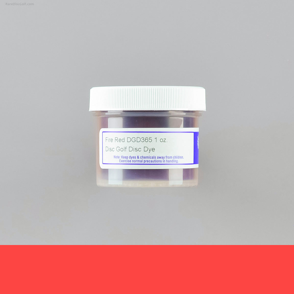 Pro Chemical and Dye neon colours UV reactive disc golf dyeing 1oz container for art customization DGD365 Fire Red