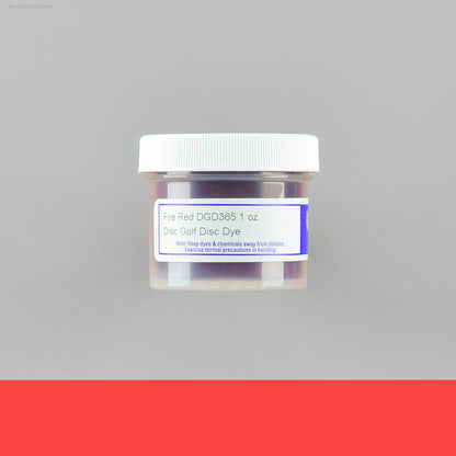 Pro Chemical and Dye neon colours UV reactive disc golf dyeing 1oz container for art customization DGD365 Fire Red