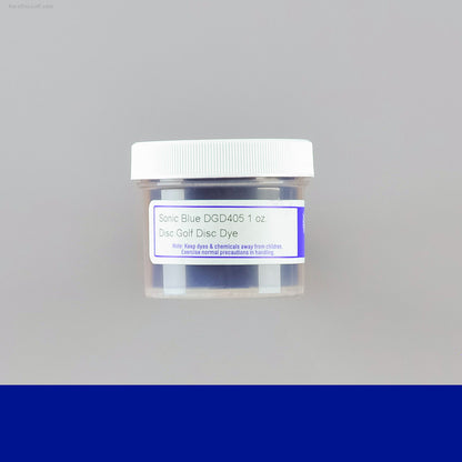 Pro Chemical and Dye neon colours UV reactive disc golf dyeing 1oz container for art customization DGD405 Sonic Blue