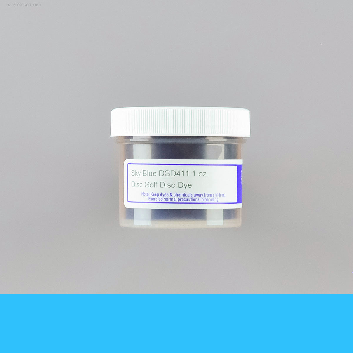 Pro Chemical and Dye neon colours UV reactive disc golf dyeing 1oz container for art customization DGD411 Sky Blue