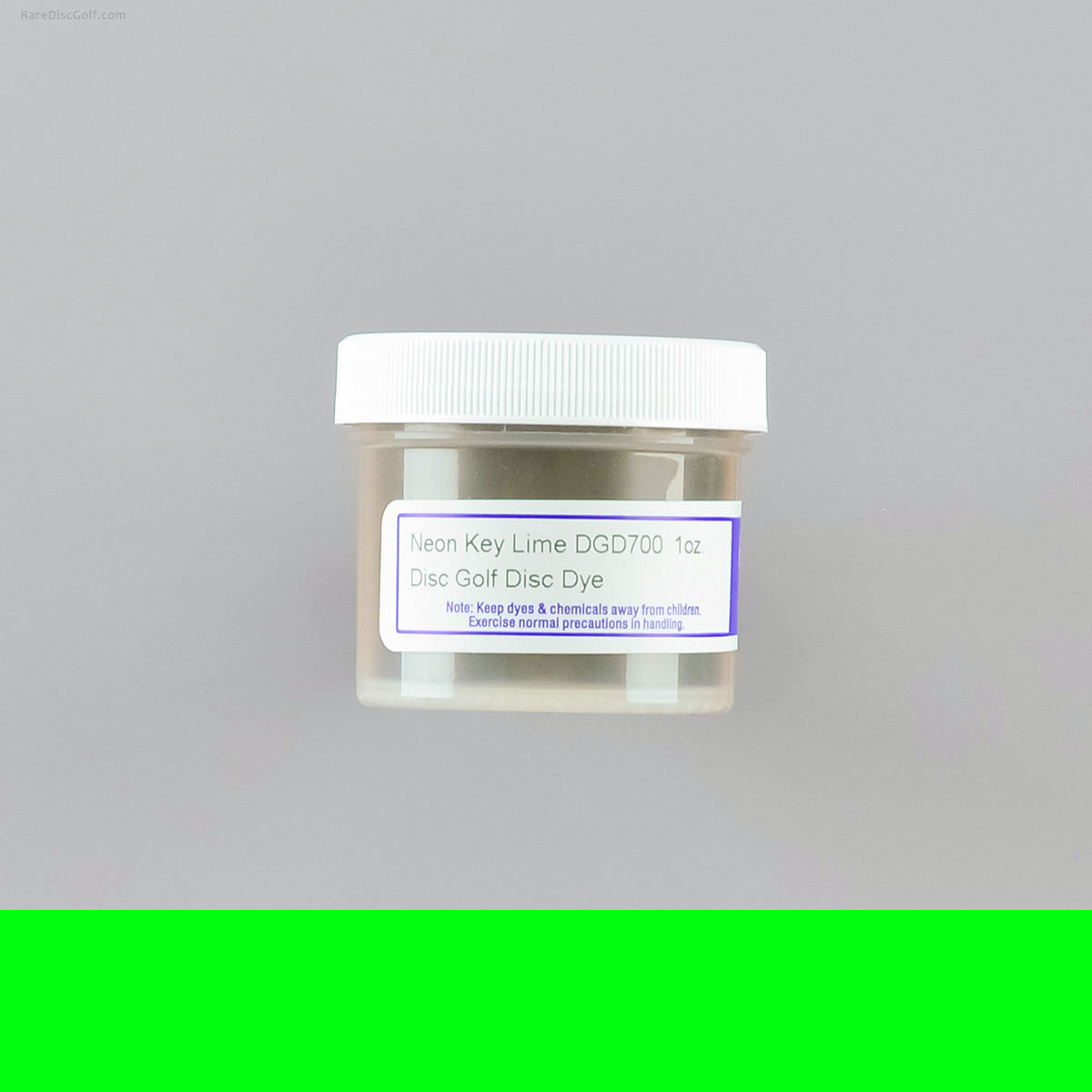 Pro Chemical and Dye neon colours UV reactive disc golf dyeing 1oz container for art customization DGD700 Key Lime