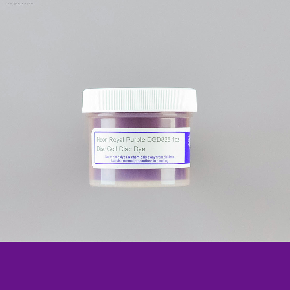 Pro Chemical and Dye neon colours UV reactive disc golf dyeing 1oz container for art customization DGD888 Royal Purple
