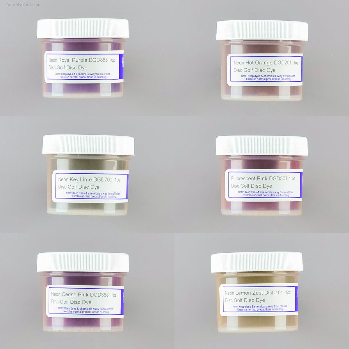 Pro Chemical and Dye neon colours UV reactive disc golf dyeing kit for art customization 