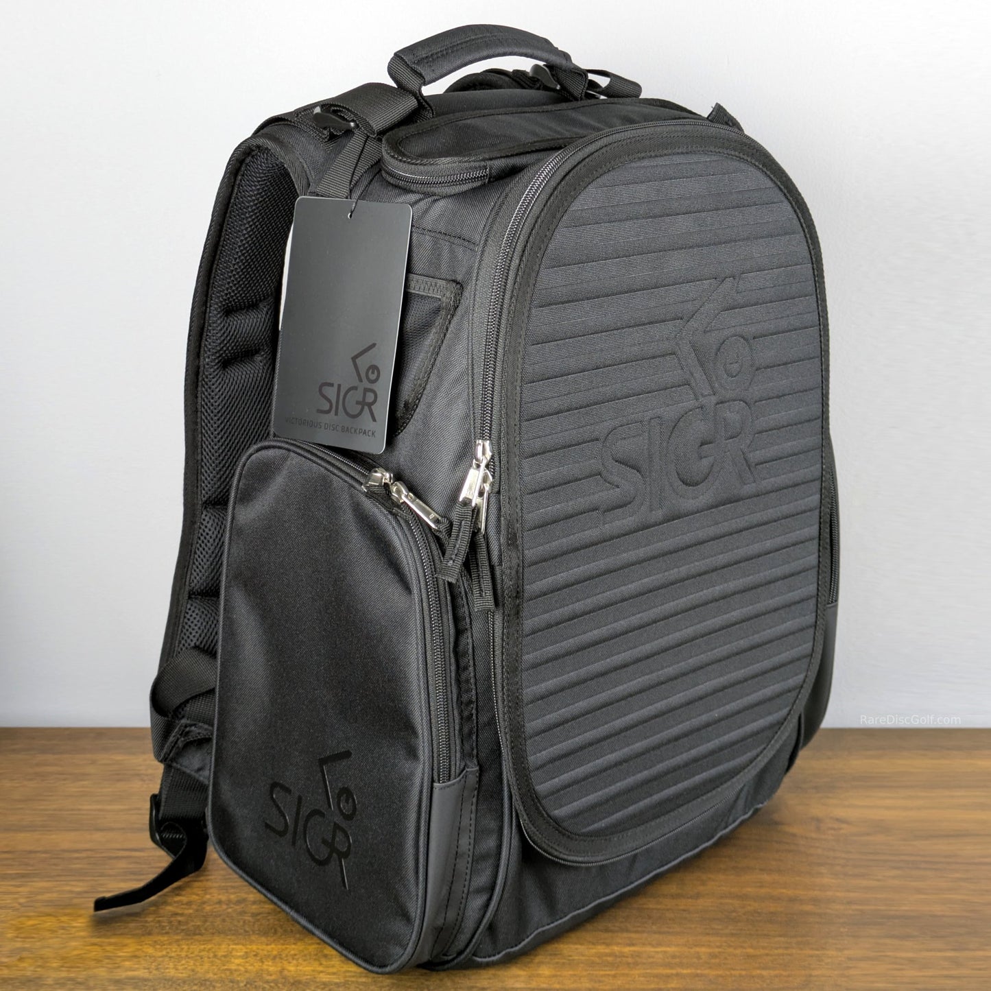 Siger Balder disc golf backpack side profile