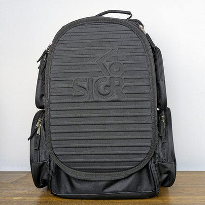 Sigr Odin Extra Large Disc Golf Backpack Bag Black Rare Discs Canada - Closed