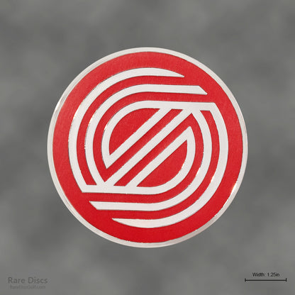Simon Lizotte enamel pins simonline line logo red at Rare Discs