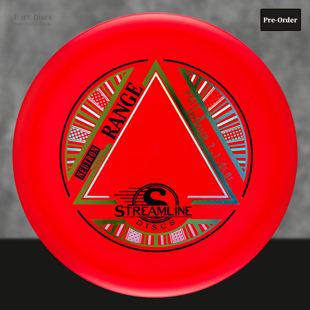 Streamline Range slow flying disc golf putter from MVP Rare Discs stock stamp neutron Pre-Order Canada Red