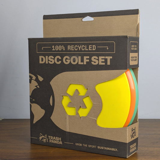 Trash Panda Premium Recycled Disc Golf Starter Set for Beginners