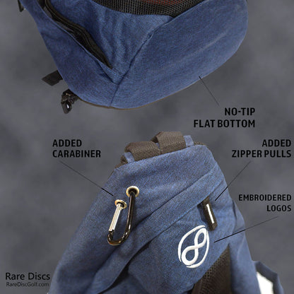 Infinite Discs Slinger Deluxe Disc Golf Rucksack für schnelle Disc Aufbewahrung, 12 Scheiben in Ihrer Tasche (blau Infinite Discs Slinger Deluxe Disc Golf Rucksack für schnelle Disc Aufbewahrung, 12 Scheiben in Ihrer Tasche (blau