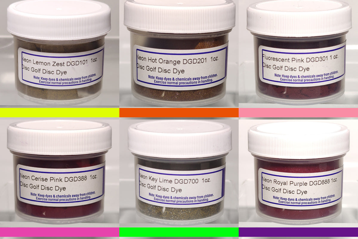 Color Code Discs With Ultraviolet Pro Chemical and Dye - Neon Color UV Disc Dyeing Kit – Rare Discs ...